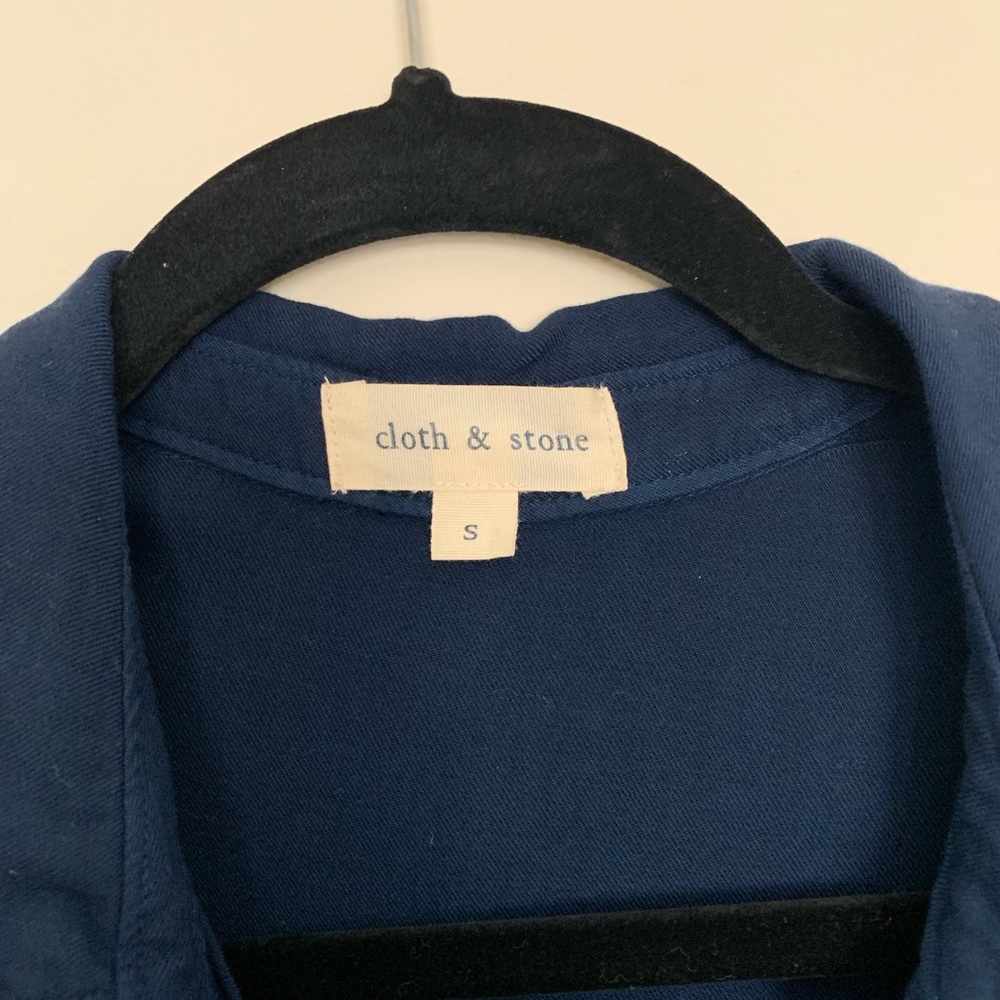 $100+ OFF! Anthropologie Cloth & Stone: Navy Dress - Picture 3 of 8